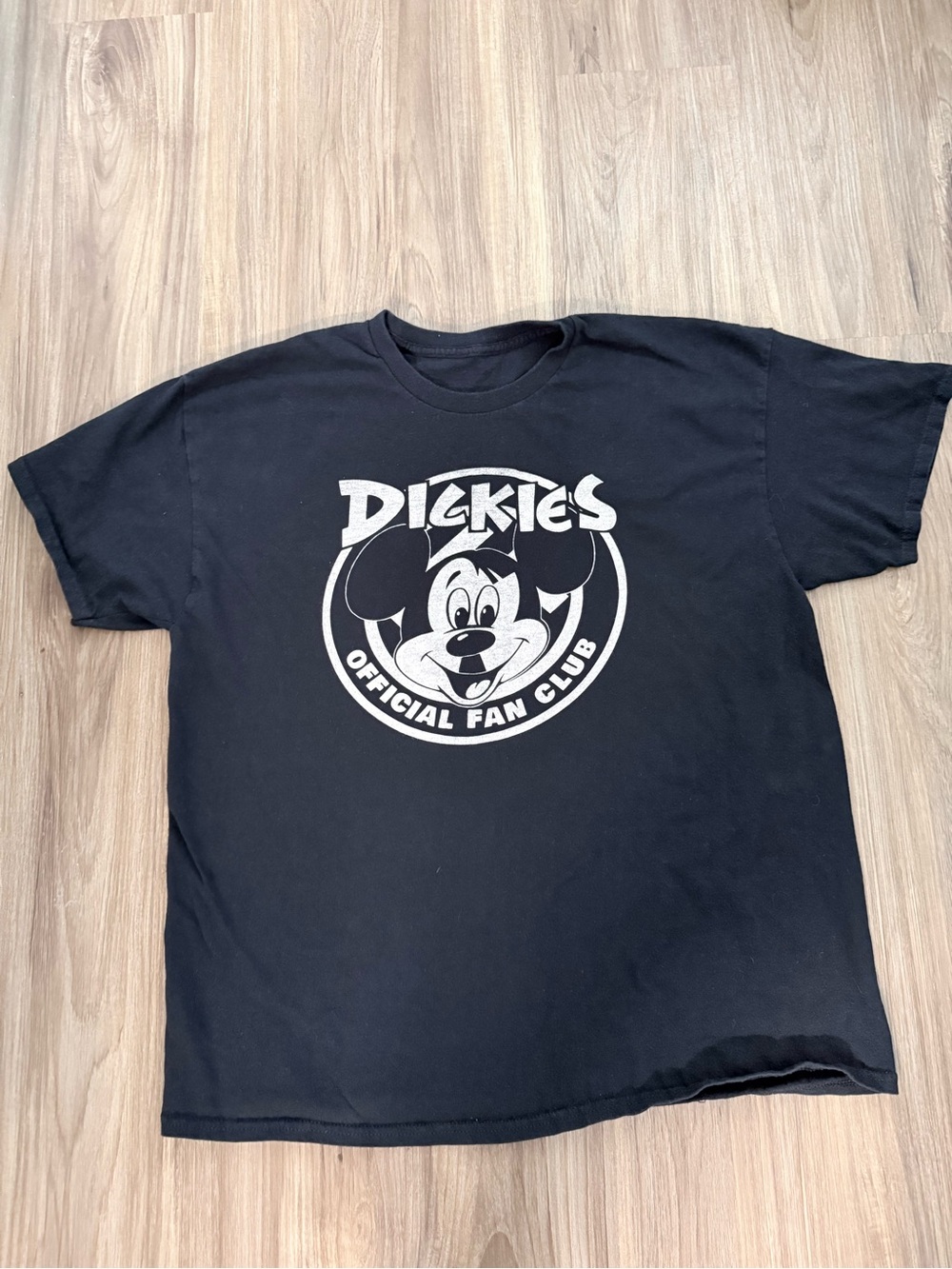 The Dickies Official Fan Club Punk Band T Shirt Mickey Mouse Black Tee